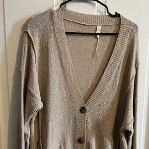 Wishlist 4 button long cardigan with pockets, S/M